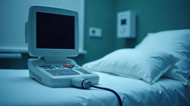 Μηχάνημα υπερηχογραφήματος σε εξεταστήριο για έλεγχο ήπατος